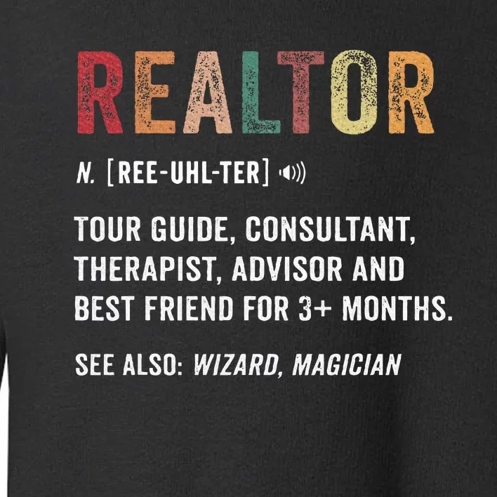 Realtor Definition Toddler Sweatshirt