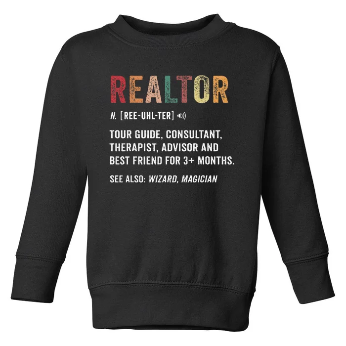 Realtor Definition Toddler Sweatshirt