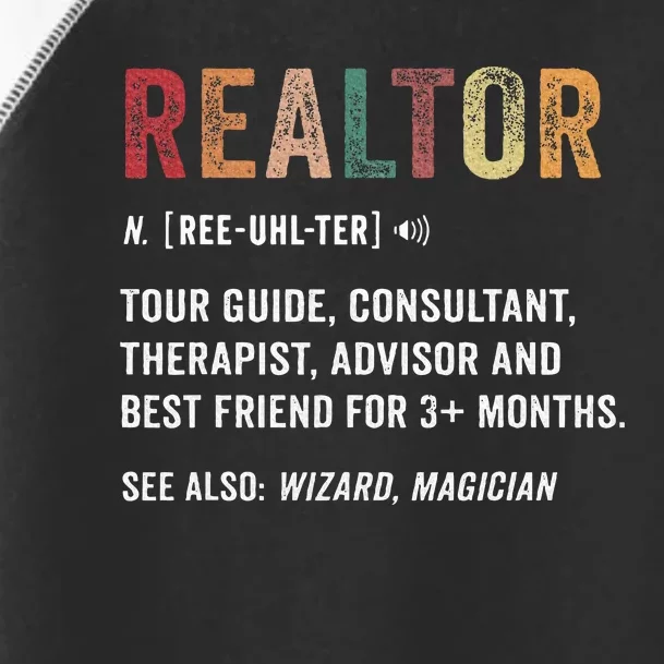 Realtor Definition Toddler Fine Jersey T-Shirt