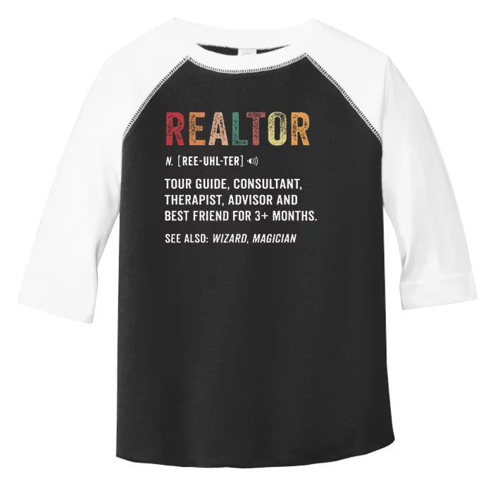 Realtor Definition Toddler Fine Jersey T-Shirt