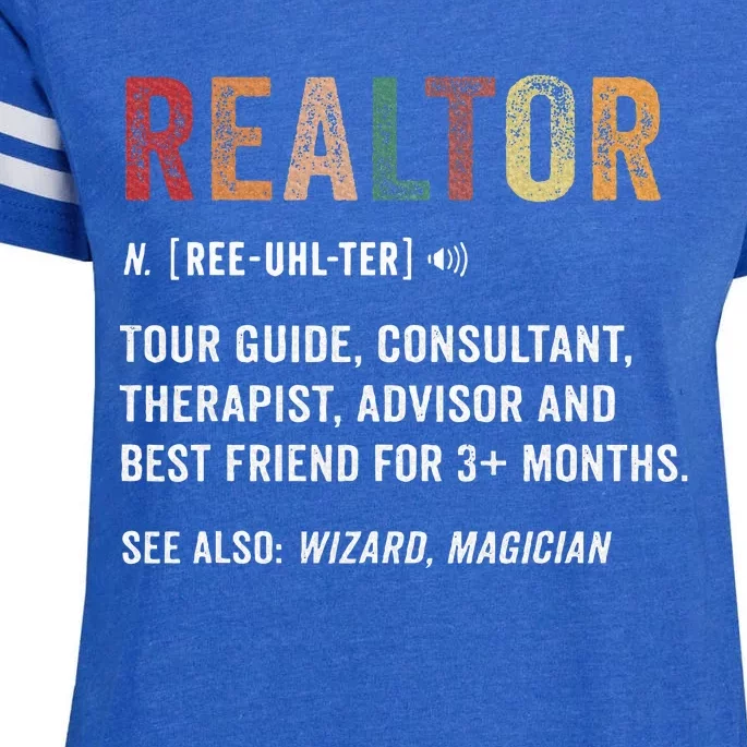 Realtor Definition Enza Ladies Jersey Football T-Shirt