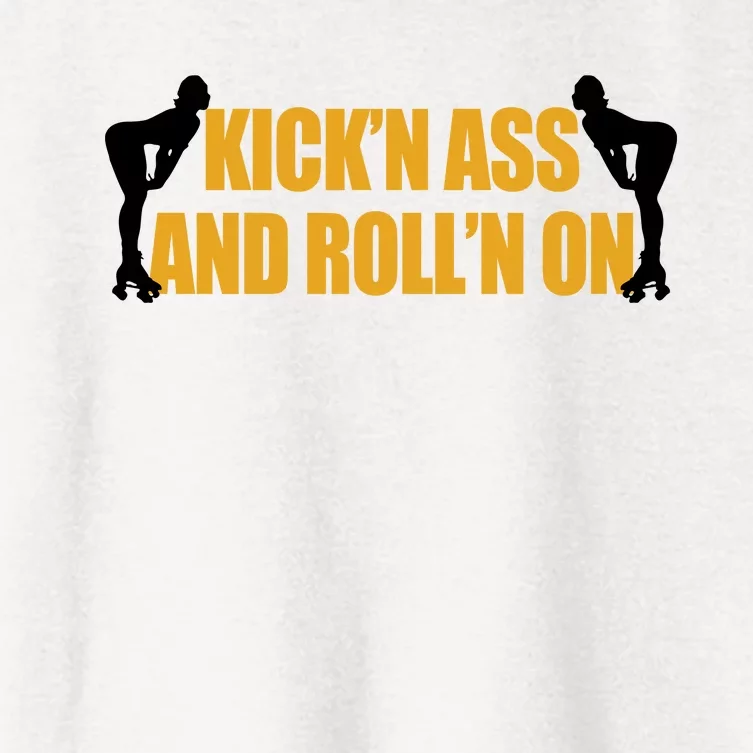 Roller Derby Roll'n On Women's Crop Top Tee