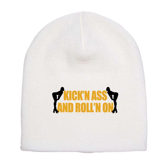 Roller Derby Roll'n On Short Acrylic Beanie