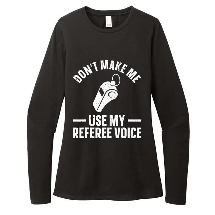 Referee Design Reffing Ref Sport Referee Womens CVC Long Sleeve Shirt