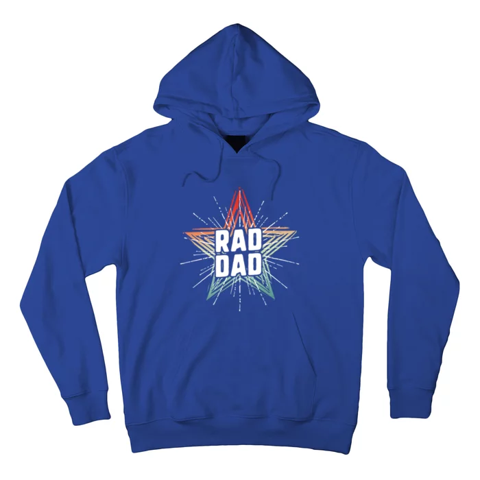 Rad Dad Rock Star Dad FatherS Day Cool Gift Hoodie