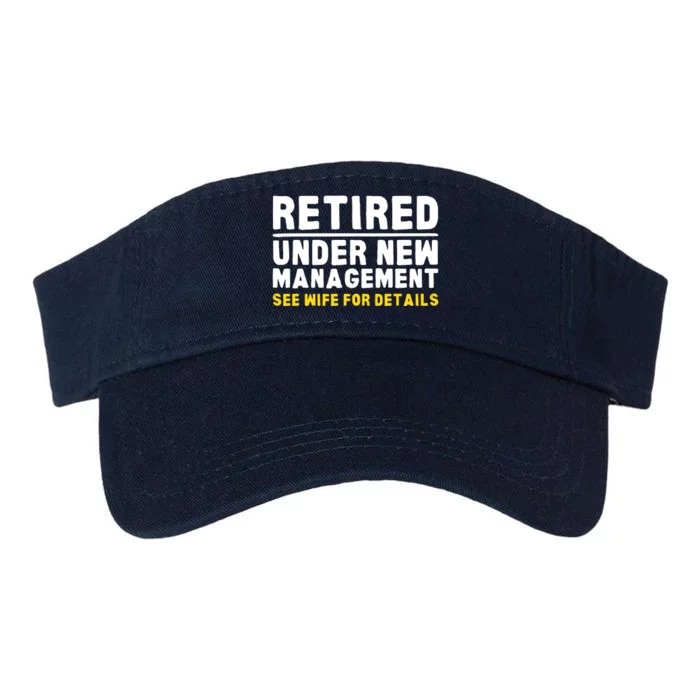 Retirement Dad Retiring Party Valucap Bio-Washed Visor