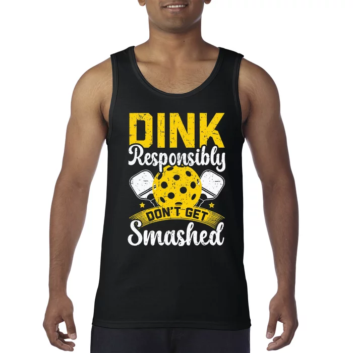 retro Dink Responsibly Don't Get Smashed Pickleball Tank Top