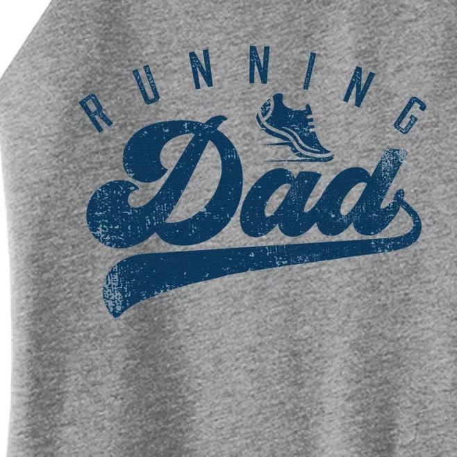 Running Dad Runner Gifts Daddy Fathers Day Women’s Perfect Tri Rocker Tank