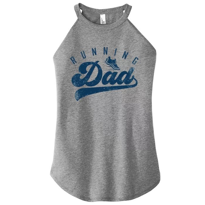 Running Dad Runner Gifts Daddy Fathers Day Women’s Perfect Tri Rocker Tank