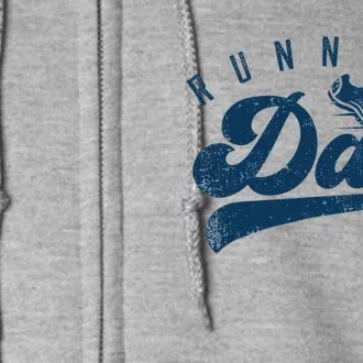 Running Dad Runner Gifts Daddy Fathers Day Full Zip Hoodie