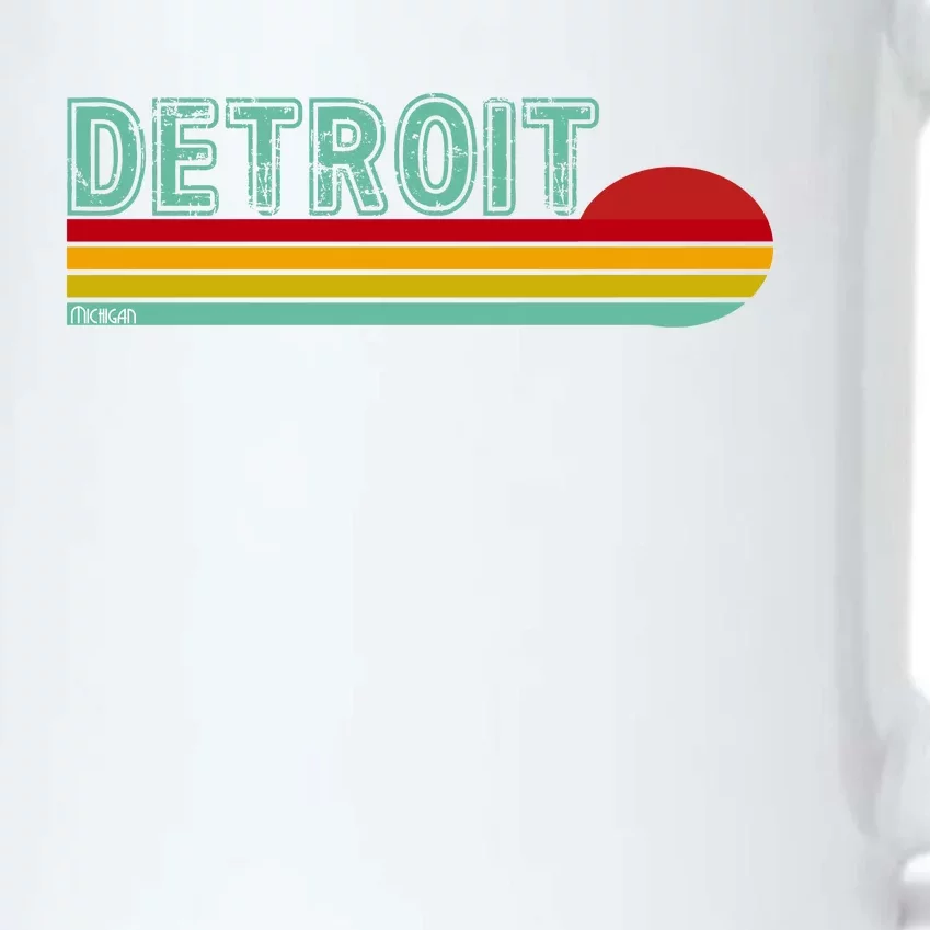 Retro Detroit Sunset Logo Black Color Changing Mug