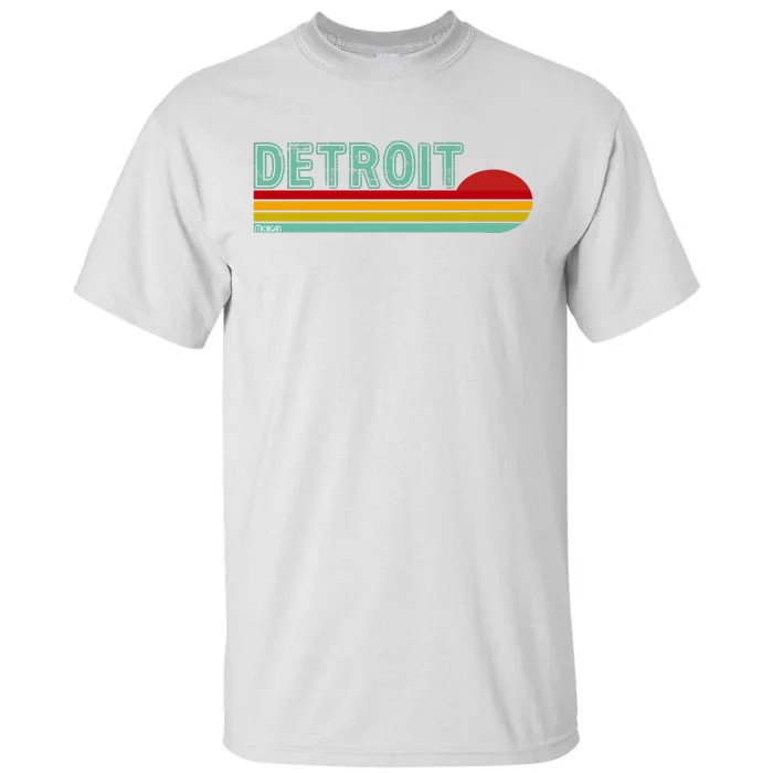 Retro Detroit Sunset Logo Tall T-Shirt