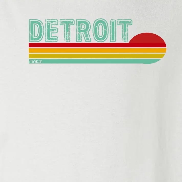 Retro Detroit Sunset Logo Toddler Long Sleeve Shirt