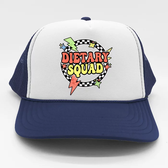 Retro Dietary Squad Dietary Appreciation Week For Staff Trucker Hat