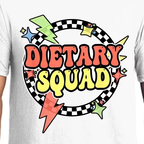 Retro Dietary Squad Dietary Appreciation Week For Staff Pajama Set