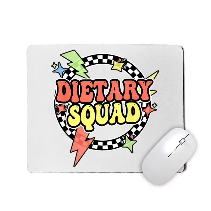 Retro Dietary Squad Dietary Appreciation Week For Staff Mousepad