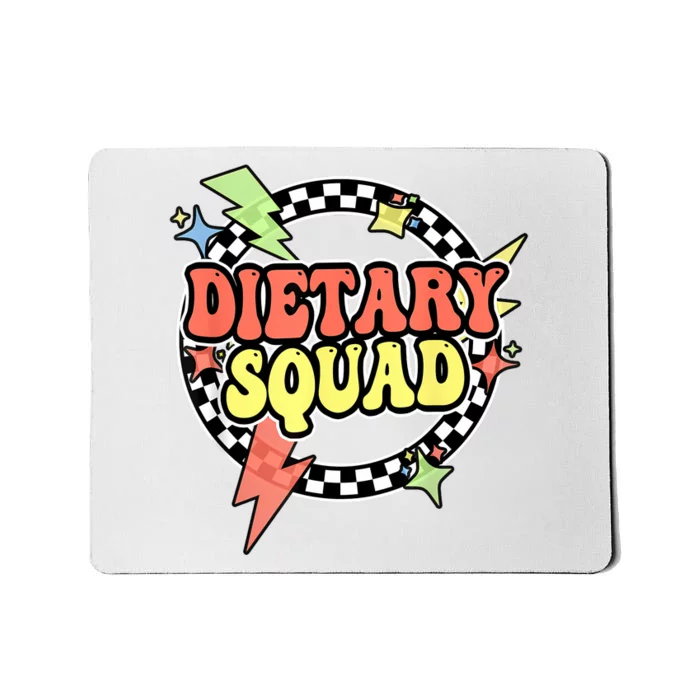 Retro Dietary Squad Dietary Appreciation Week For Staff Mousepad