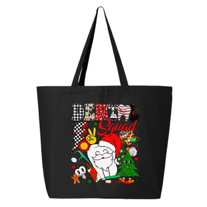 Retro Dental Squad Teeth Santa Dental Hygiene Christmas 25L Jumbo Tote