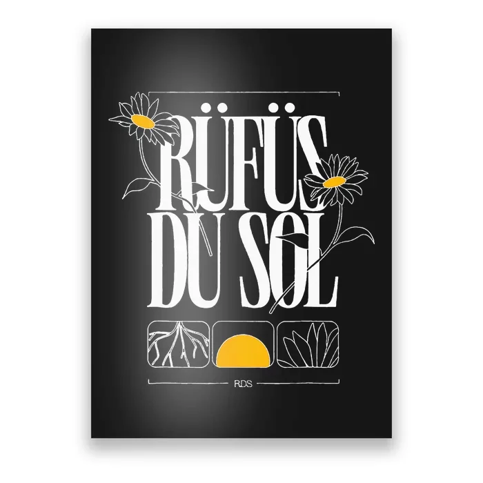 Rufus Du Sol Merch Happy Days Poster