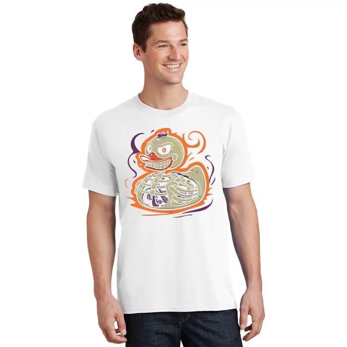 Rubber Duck Skeleton Rubber Duckie Costume Party T-Shirt