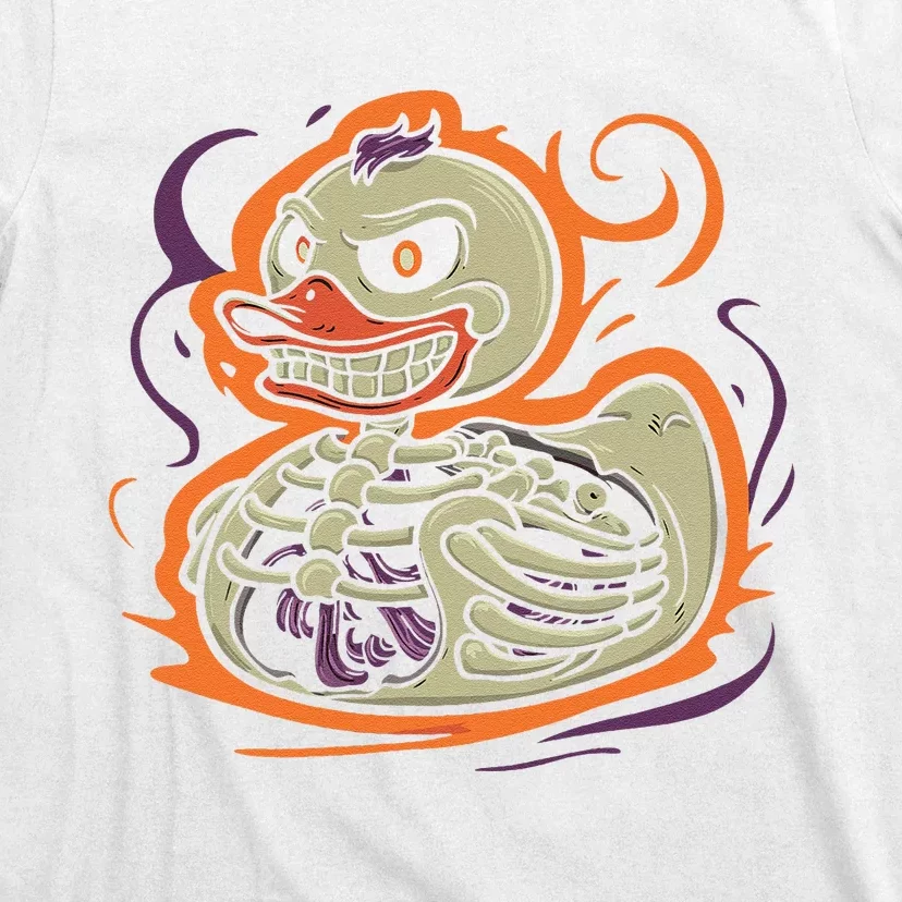 Rubber Duck Skeleton Rubber Duckie Costume Party T-Shirt