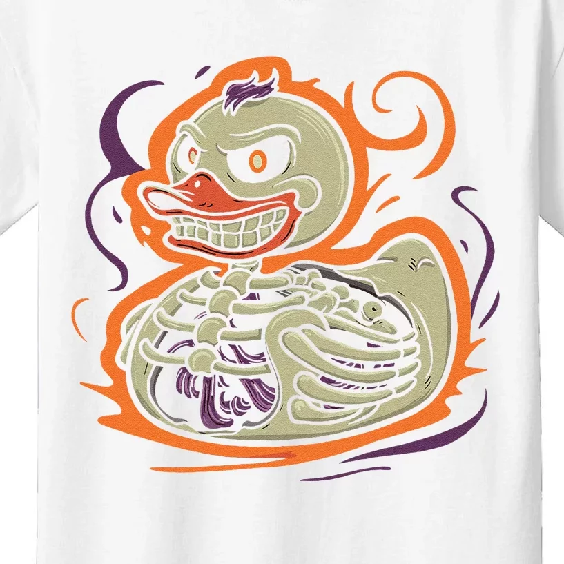 Rubber Duck Skeleton Rubber Duckie Costume Party Kids T-Shirt