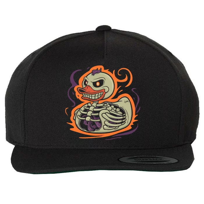 Rubber Duck Skeleton Rubber Duckie Costume Party Wool Snapback Cap