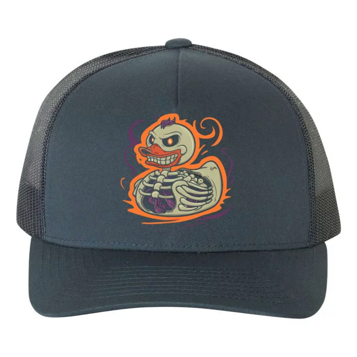 Rubber Duck Skeleton Rubber Duckie Costume Party Yupoong Adult 5-Panel Trucker Hat