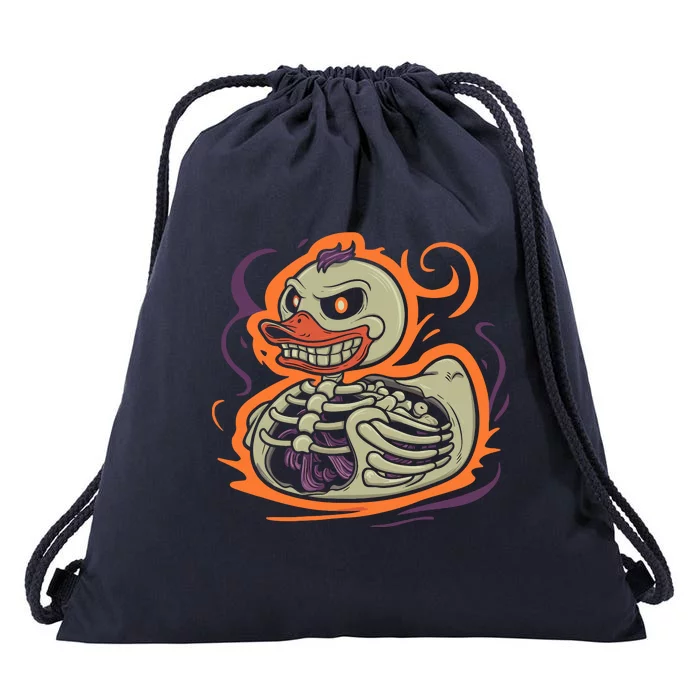 Rubber Duck Skeleton Rubber Duckie Costume Party Drawstring Bag