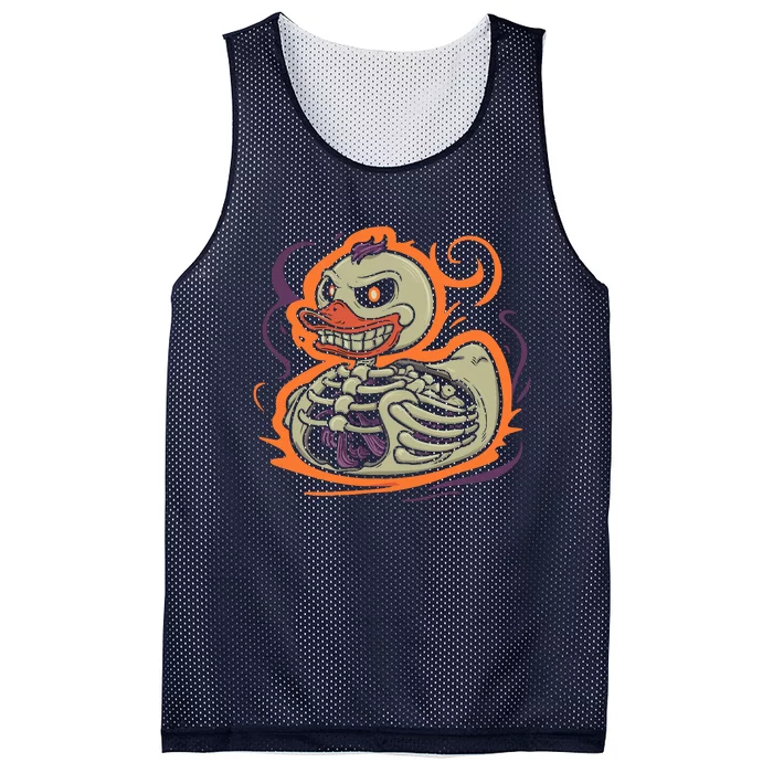 Rubber Duck Skeleton Rubber Duckie Costume Party Mesh Reversible Basketball Jersey Tank