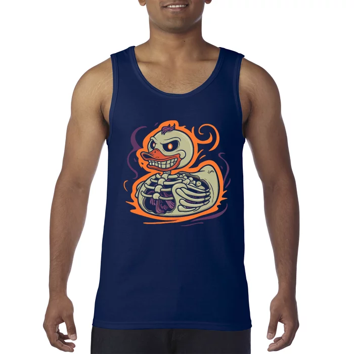 Rubber Duck Skeleton Rubber Duckie Costume Party Tank Top