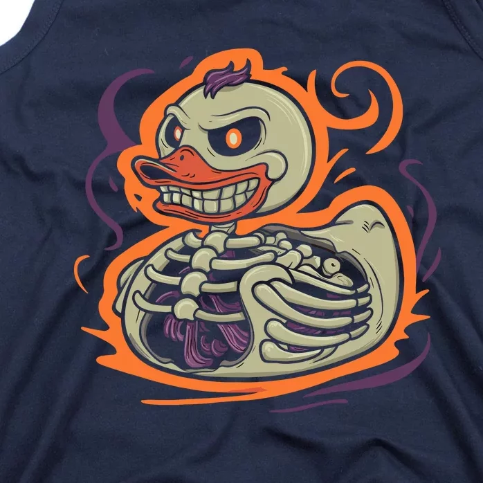 Rubber Duck Skeleton Rubber Duckie Costume Party Tank Top