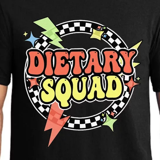 Retro Dietary Squad Dietary Appreciation Week For Staff Gift Pajama Set