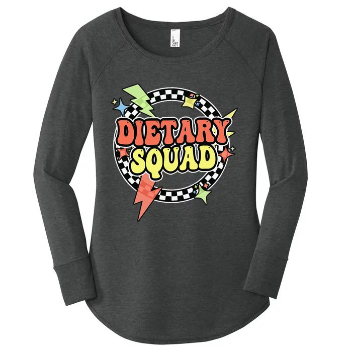 Retro Dietary Squad Dietary Appreciation Week For Staff Gift Women's Perfect Tri Tunic Long Sleeve Shirt