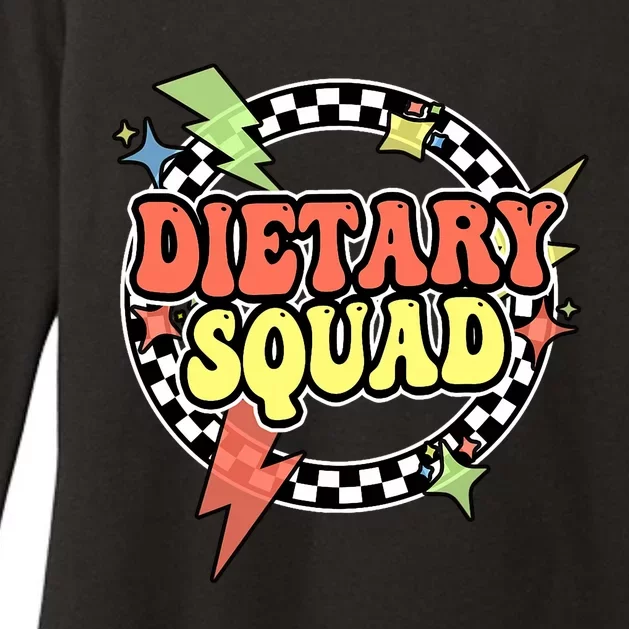 Retro Dietary Squad Dietary Appreciation Week For Staff Womens CVC Long Sleeve Shirt