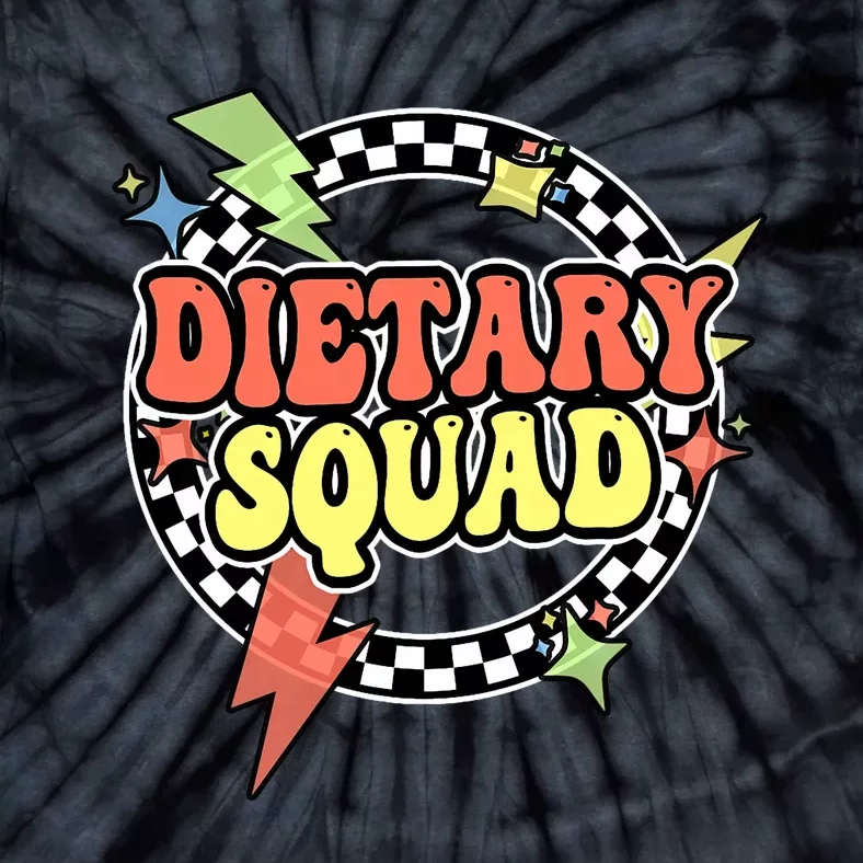 Retro Dietary Squad Dietary Appreciation Week For Staff Tie-Dye T-Shirt