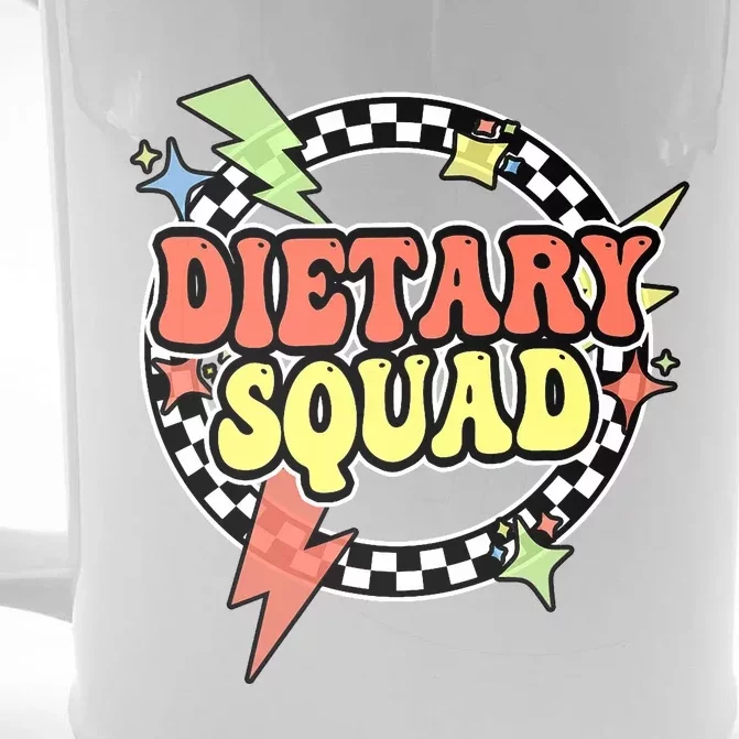 Retro Dietary Squad Dietary Appreciation Week For Staff Front & Back Beer Stein