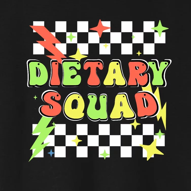 Retro Dietary Squad Dietary Appreciation Week For Staff Women's Crop Top Tee