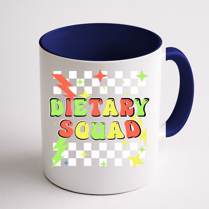 Retro Dietary Squad Dietary Appreciation Week For Staff Front & Back Coffee Mug