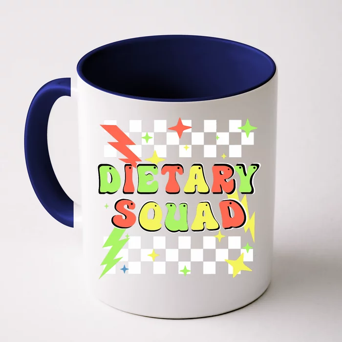 Retro Dietary Squad Dietary Appreciation Week For Staff Front & Back Coffee Mug