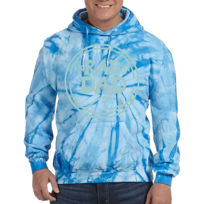 Rad Dad Surf Matching Birthday The Big One 1st Birthday Tie Dye Hoodie