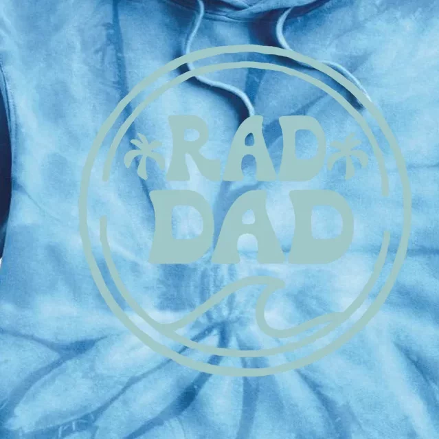 Rad Dad Surf Matching Birthday The Big One 1st Birthday Tie Dye Hoodie