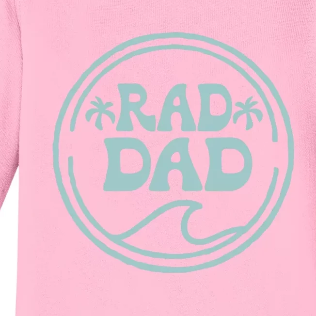 Rad Dad Surf Matching Birthday The Big One 1st Birthday Baby Long Sleeve Bodysuit