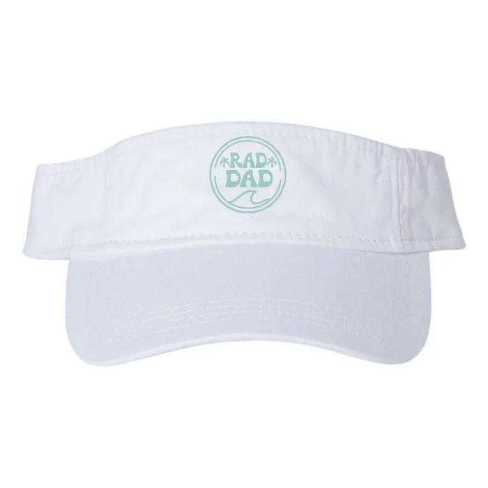 Rad Dad Surf Matching Birthday The Big One 1st Birthday Valucap Bio-Washed Visor