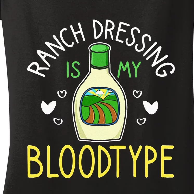 Ranch Dressing Salad Sauce Women's V-Neck T-Shirt