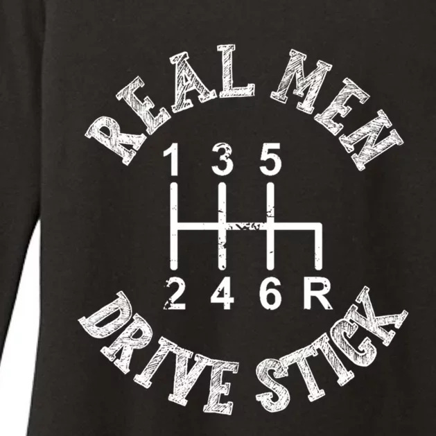 Real Drive Stick Funny Auto Racing Mechanic Ual Gift Womens CVC Long Sleeve Shirt