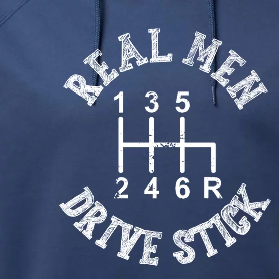 Real Drive Stick Funny Auto Racing Mechanic Ual Gift Performance Fleece Hoodie