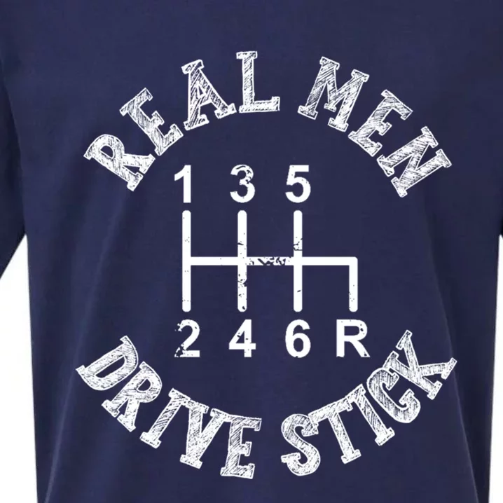 Real Drive Stick Funny Auto Racing Mechanic Ual Gift Sueded Cloud Jersey T-Shirt