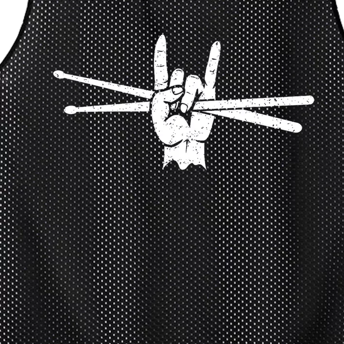 Retro Drum Sticks Art Percussion Drum Player Mesh Reversible Basketball Jersey Tank