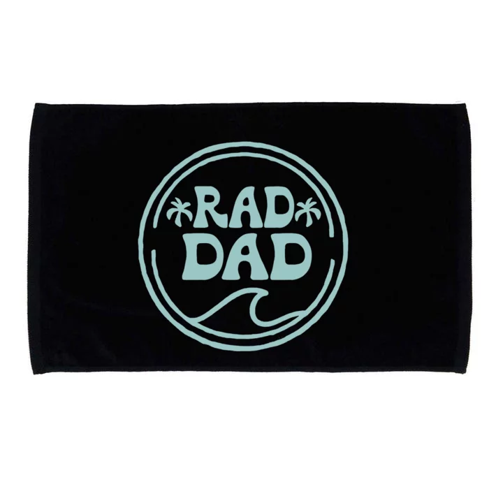 Rad Dad Surf Matching Birthday The Big One 1st Birthday Microfiber Hand Towel